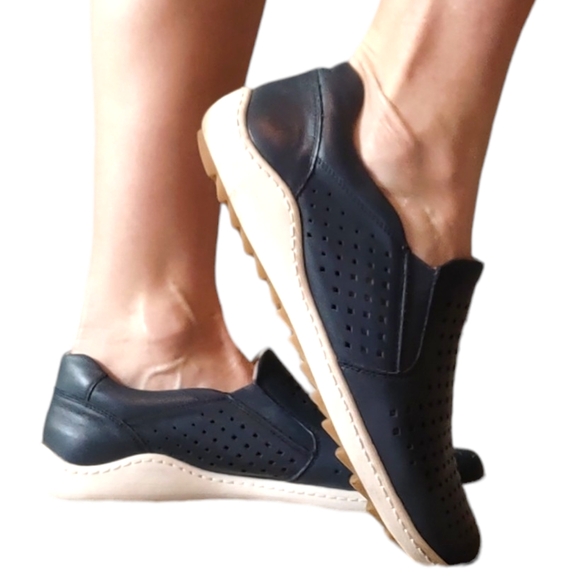 Remonte Navy Liv 21 Perforated Leather Softfoam Walking Shoes Women's Size 39 - Picture 2 of 16